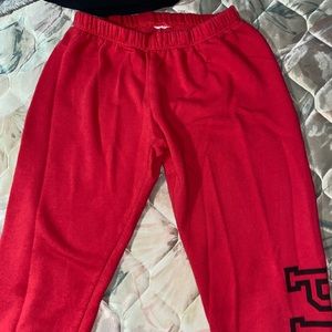 “pink” red sweats